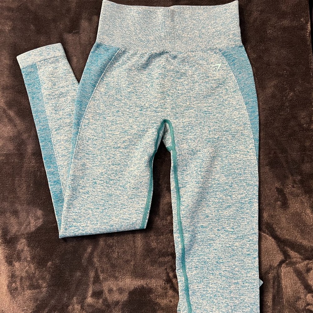 Gymshark Flex High Waisted Leggings - Atlas Blue Marl